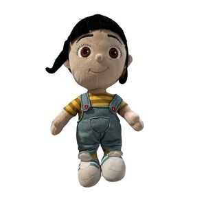 Despicable Me Minion Made Agnes 9” Plush Girl Doll Toy Factory Blue Overalls
